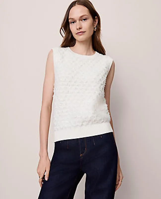 Ann Taylor Tweed Sweater Shell Top sold by Ann Taylor