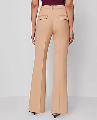 Ann Taylor The Petite Slim Flare Trouser Pant in Bi-Stretch sold by Ann Taylor product image thumbnail 3