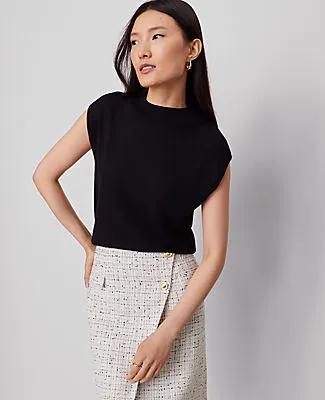 Ann Taylor Petite Refined Mock Neck Sweater Shell Top sold by Ann Taylor product image thumbnail 2