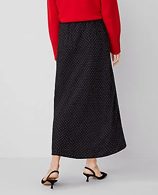 Ann Taylor Petite Embellished Bias Midi Slip Skirt sold by Ann Taylor product image thumbnail 3