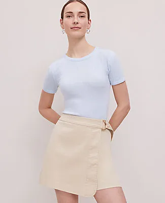 Ann Taylor Petite Curved Hem Skort sold by Ann Taylor