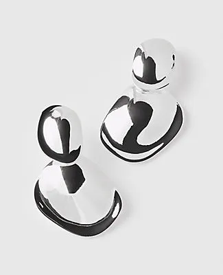Ann Taylor Textured Metal Double Drop Earrings sold by Ann Taylor