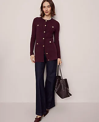 Ann Taylor Petite Long Cable Cardigan sold by Ann Taylor product image thumbnail 3