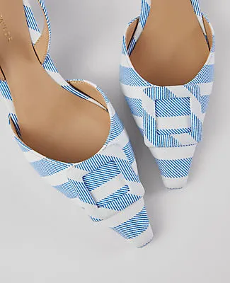 Ann Taylor Pointy Toe Buckle Slingback Pumps sold by Ann Taylor product image thumbnail 2