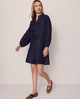 Ann Taylor Petite Weekend Collection Stand Collar Shift Dress sold by Ann Taylor