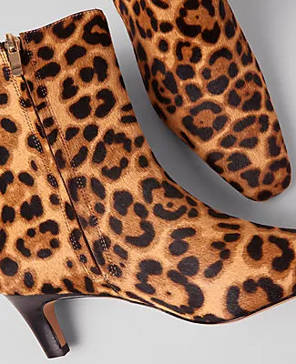 Ann Taylor Animal Print Haircalf Skinny Heel Bootie sold by Ann Taylor product image thumbnail 2