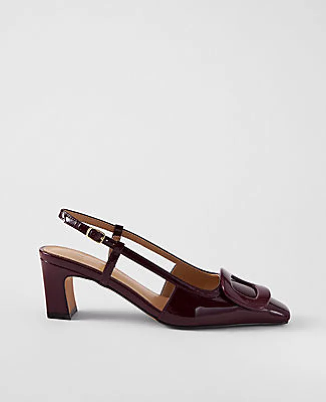 Ann Taylor Patent Leather Buckle Pump sold by Ann Taylor