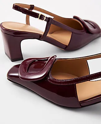 Ann Taylor Patent Leather Buckle Pump sold by Ann Taylor product image thumbnail 2
