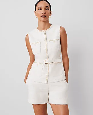 Ann Taylor Tweed Belted Vest sold by Ann Taylor product image thumbnail 2