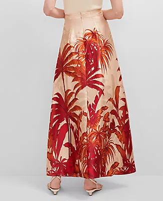 Ann Taylor Studio Collection Silk Maxi Skirt in Tropical Print sold by Ann Taylor product image thumbnail 3