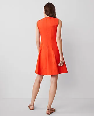 Ann Taylor Square Neck Seamed Flare Dress sold by Ann Taylor product image thumbnail 2
