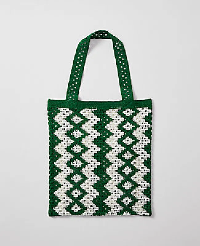Ann Taylor Crochet Tote Bag sold by Ann Taylor