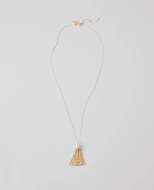 Ann Taylor Tassel Necklace sold by Ann Taylor