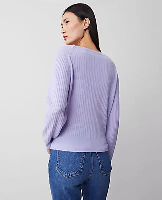 Ann Taylor Ribbed Cashmere Sweater sold by Ann Taylor product image thumbnail 2