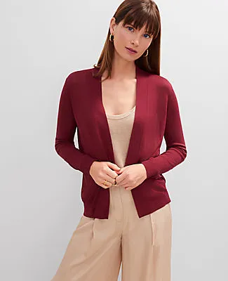 Ann Taylor Essential Open Cardigan sold by Ann Taylor product image thumbnail 3