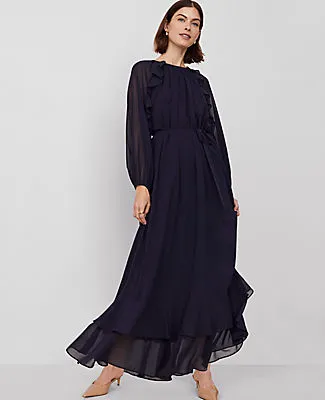 Ann Taylor Chiffon Swing Maxi Dress sold by Ann Taylor product image thumbnail 2