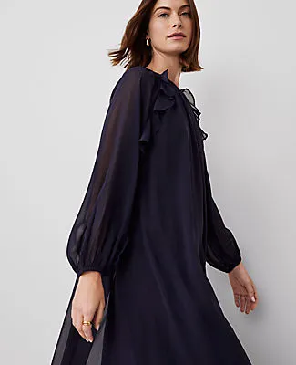 Ann Taylor Chiffon Swing Maxi Dress sold by Ann Taylor product image thumbnail 4
