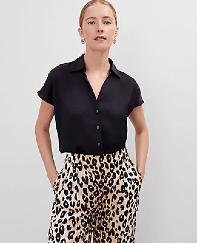 Ann Taylor Split Neck Blouse sold by Ann Taylor