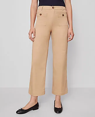 Ann Taylor Petite Weekend Collection Sateen Patch Pocket Pant sold by Ann Taylor product image thumbnail 2