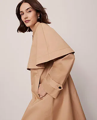 Ann Taylor Petite Removable Cape Trench Coat sold by Ann Taylor product image thumbnail 5