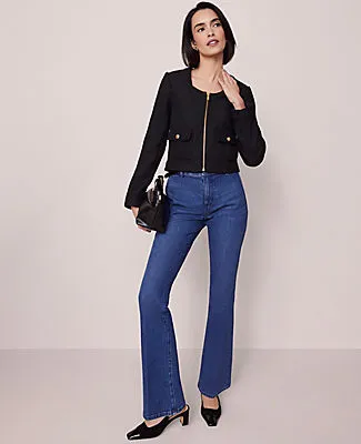 Ann Taylor Petite Mid Rise Boot Jean in Metropolitan Wash sold by Ann Taylor product image thumbnail 5