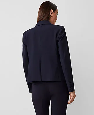 Ann Taylor The Petite Notched One Button Blazer in Seasonless Stretch sold by Ann Taylor product image thumbnail 2