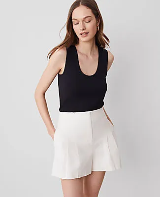 Ann Taylor The Pleated Short in Sateen sold by Ann Taylor