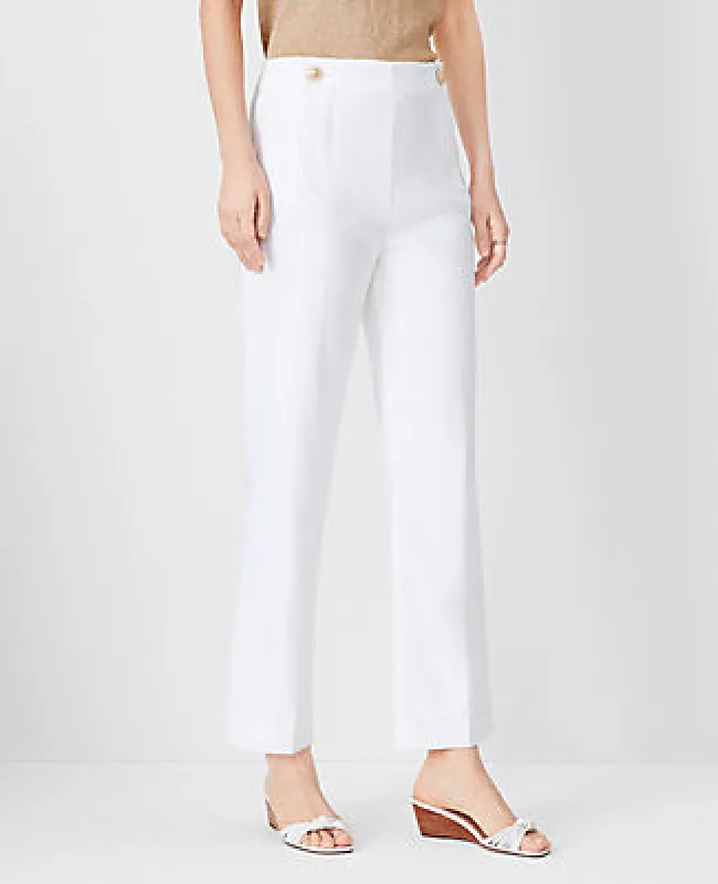 Ann Taylor The Tall Pencil Sailor Pant in Linen Blend sold by Ann Taylor