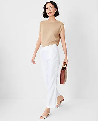 Ann Taylor The Tall Pencil Sailor Pant in Linen Blend sold by Ann Taylor product image thumbnail 3