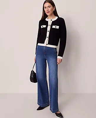 Ann Taylor Textured Sweater Jacket sold by Ann Taylor product image thumbnail 3