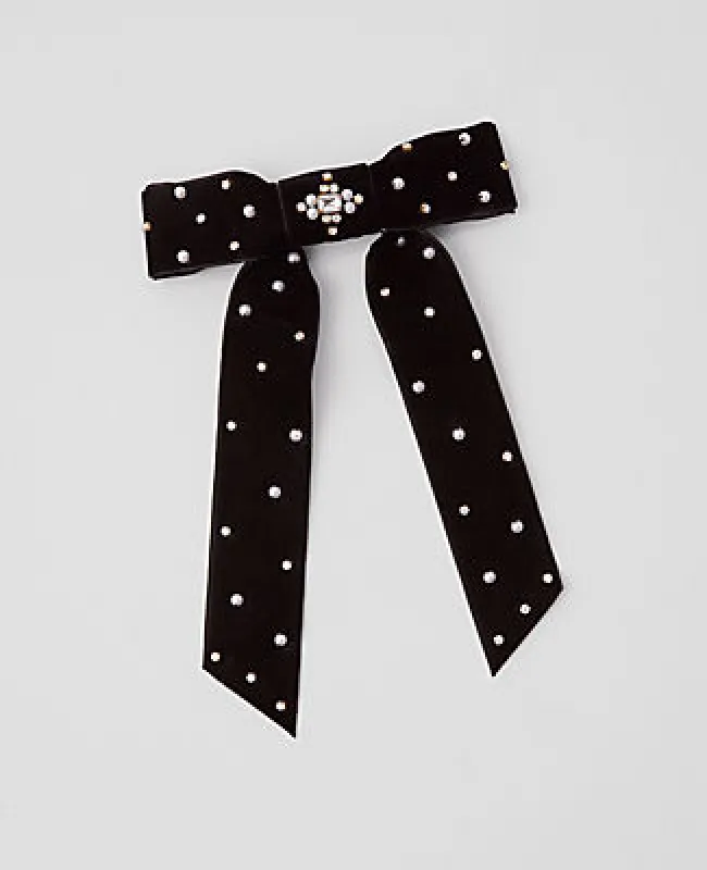 Ann Taylor Pearlized Embellished Hair Bow sold by Ann Taylor