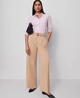 Ann Taylor The Petite Belted Wide-Leg Pant sold by Ann Taylor product image thumbnail 2