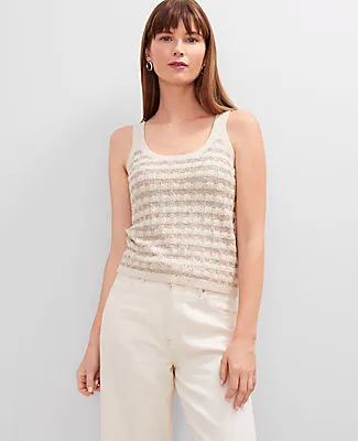 Ann Taylor Metallic Tweed Tank sold by Ann Taylor product image thumbnail 3