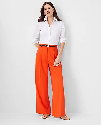 Ann Taylor The Single Pleated Wide Leg Pant sold by Ann Taylor product image thumbnail 3