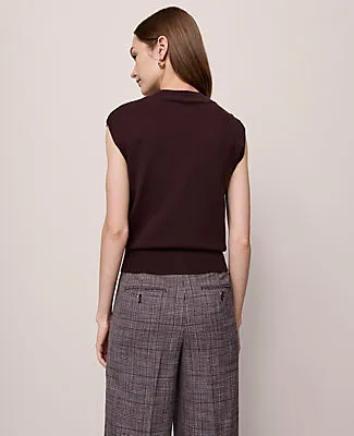 Ann Taylor Refined Mock Neck Sweater Shell Top sold by Ann Taylor product image thumbnail 2