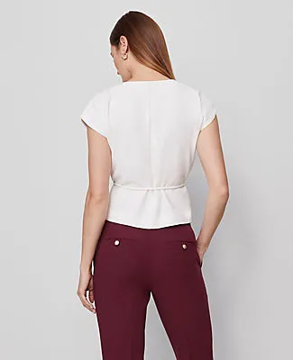 Ann Taylor Wrap Tie Waist Blouse sold by Ann Taylor product image thumbnail 2