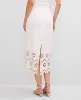 Ann Taylor Studio Collection Scalloped Linen Blend Midi Skirt sold by Ann Taylor