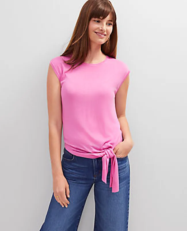 Ann Taylor Tie Waist Shell Top sold by Ann Taylor