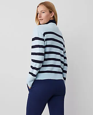 Ann Taylor Weekend Collection Striped V-Neck Cardigan sold by Ann Taylor product image thumbnail 3
