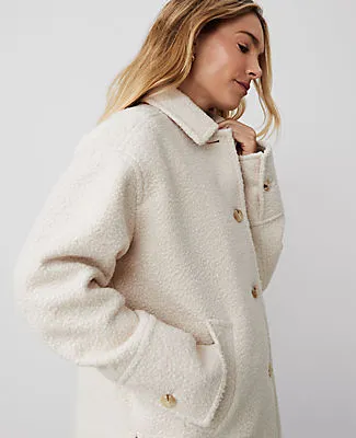 Ann Taylor Petite Weekend Collection Petite Collared Button Front Relaxed Jacket sold by Ann Taylor product image thumbnail 4