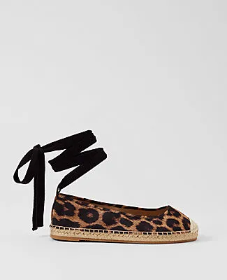Ann Taylor Lace-Up Espadrille Flats sold by Ann Taylor