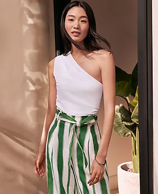 Ann Taylor Ruched One-Shoulder Top sold by Ann Taylor