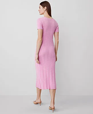 Ann Taylor Petite Scoop Neck Sweater Dress sold by Ann Taylor product image thumbnail 2