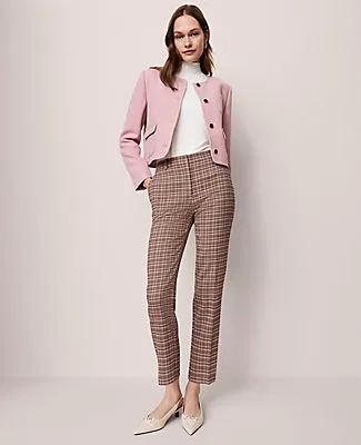 Ann Taylor The Petite Eva Ankle Pant in Houndstooth sold by Ann Taylor