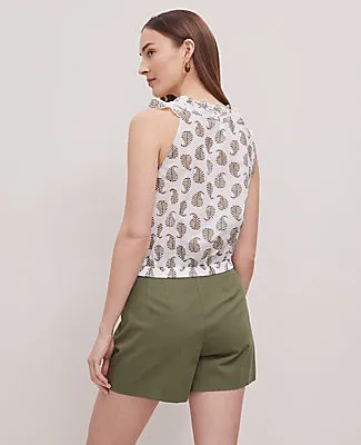 Ann Taylor Weekend Collection Fern Eyelet Tie Neck Top sold by Ann Taylor product image thumbnail 2