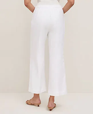 Ann Taylor The Petite Flare Ankle Pant in Linen Blend — Curvy Fit sold by Ann Taylor product image thumbnail 2