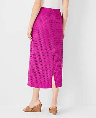 Ann Taylor Petite Eyelet A-Line Skirt sold by Ann Taylor product image thumbnail 2
