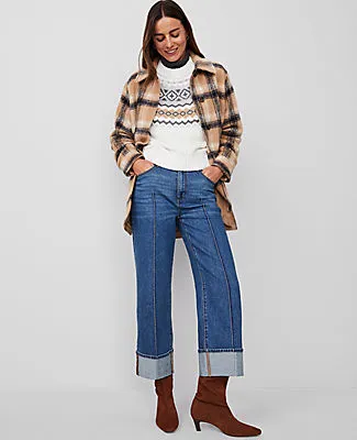 Ann Taylor Petite Weekend Collection Plaid Belted Shacket sold by Ann Taylor product image thumbnail 4