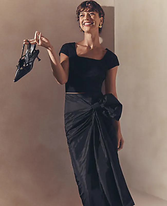 Ann Taylor Fitted Square-Neck Top sold by Ann Taylor