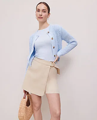 Ann Taylor Petite Curved Hem Skort sold by Ann Taylor product image thumbnail 3